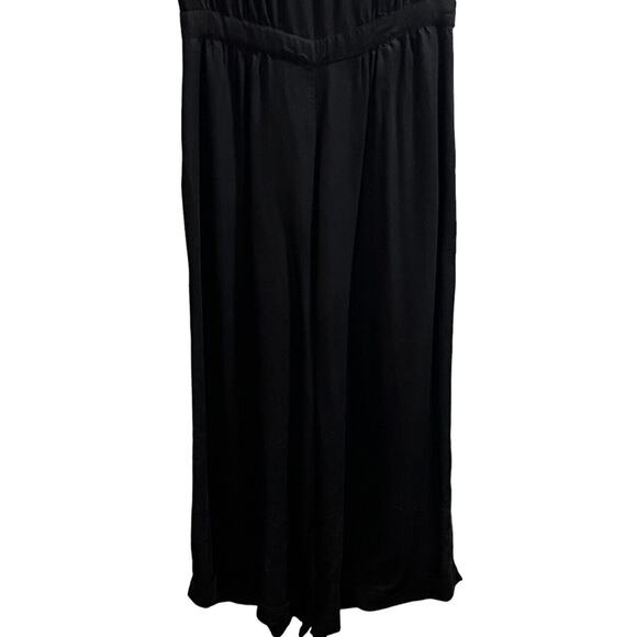 ELK Black Midi Wide Leg Cool Viscose Lightweight Draped‎ Jumpsuit US Sz 6/ EU 38 - Picture 13 of 15